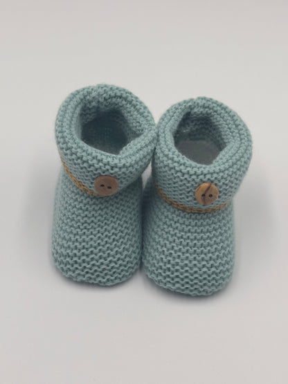 Nursery Time Lovely Super Soft Knitted Bow Booties [1 Pair] for Unisex Kids