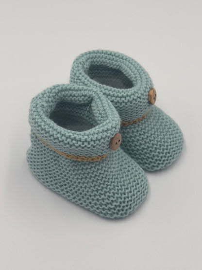 Nursery Time Lovely Super Soft Knitted Bow Booties [1 Pair] for Unisex Kids
