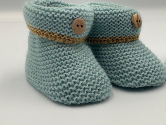 Nursery Time Lovely Super Soft Knitted Bow Booties [1 Pair] for Unisex Kids