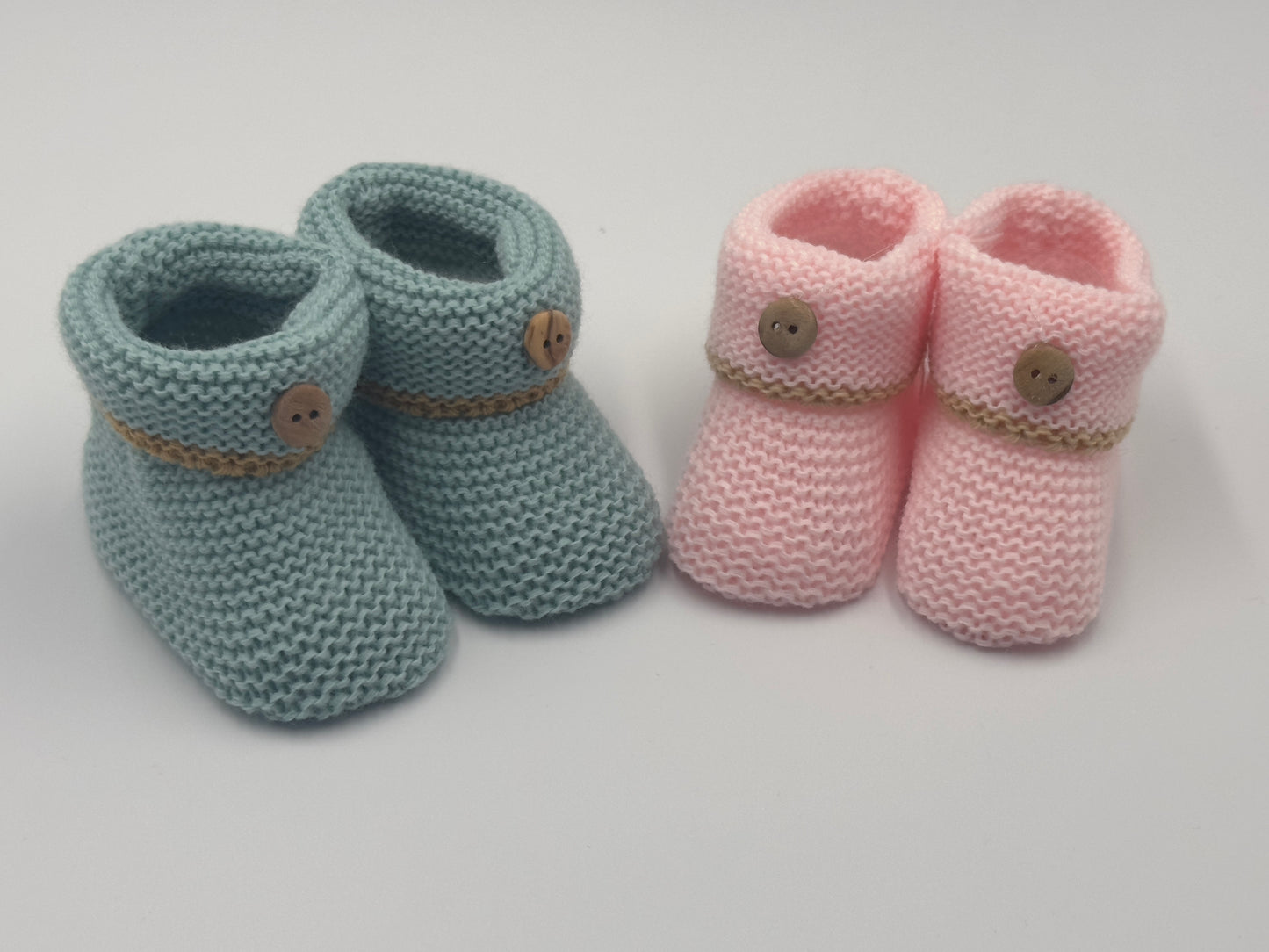 Nursery Time Lovely Super Soft Knitted Bow Booties [1 Pair] for Unisex Kids