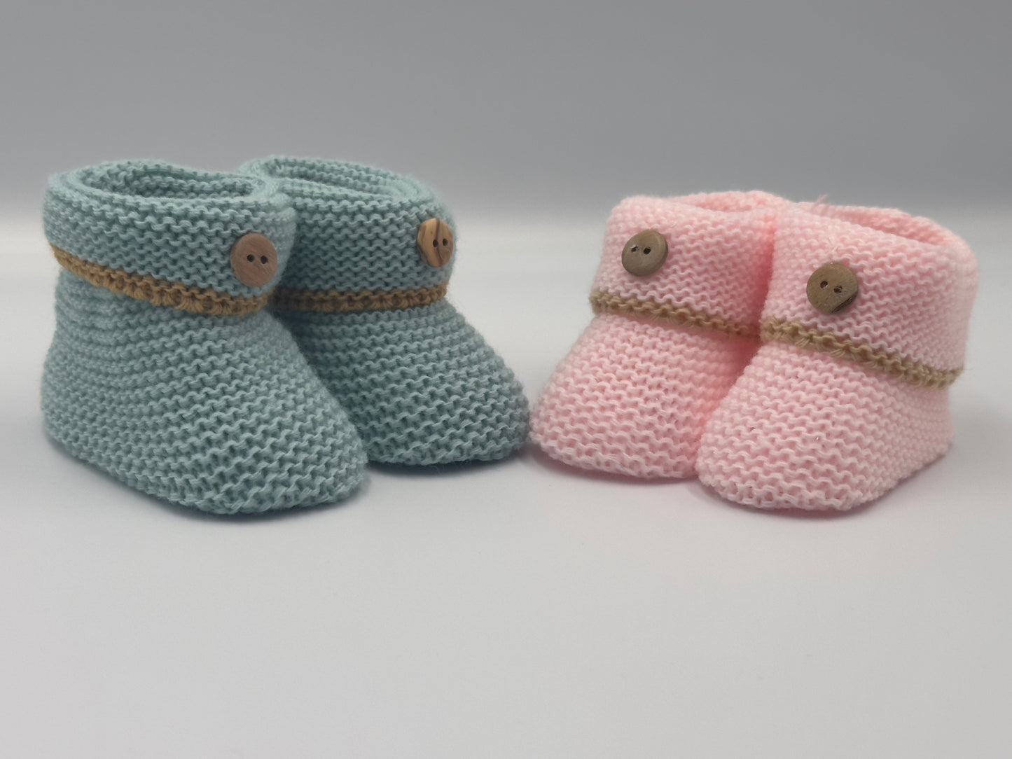 Nursery Time Lovely Super Soft Knitted Bow Booties [1 Pair] for Unisex Kids