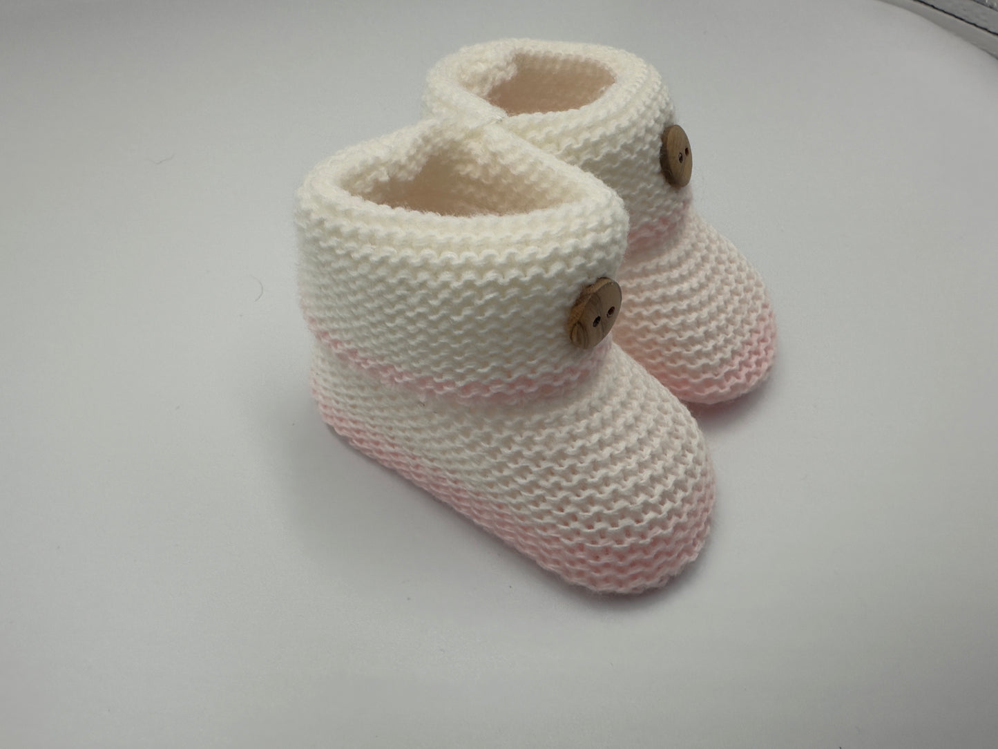 1 Pair Warm Knitted Baby Shoes Soft Walking Shoes Anti-Slip Crawling Shoes Sock Shoes for Kids(S)